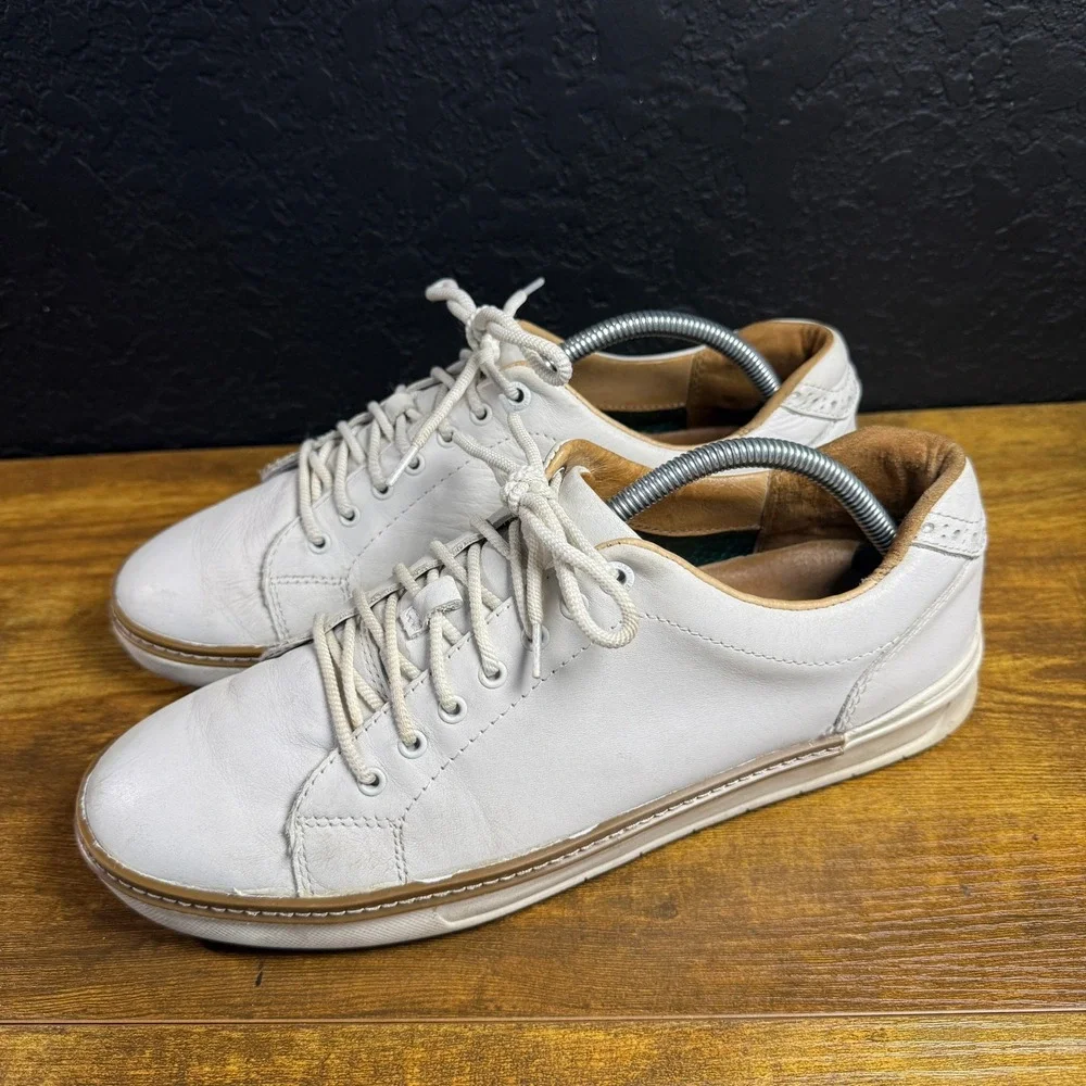 Johnston & Murphy XC4 25-8458 White Leather Golf Shoes Mens 9.5‎ M